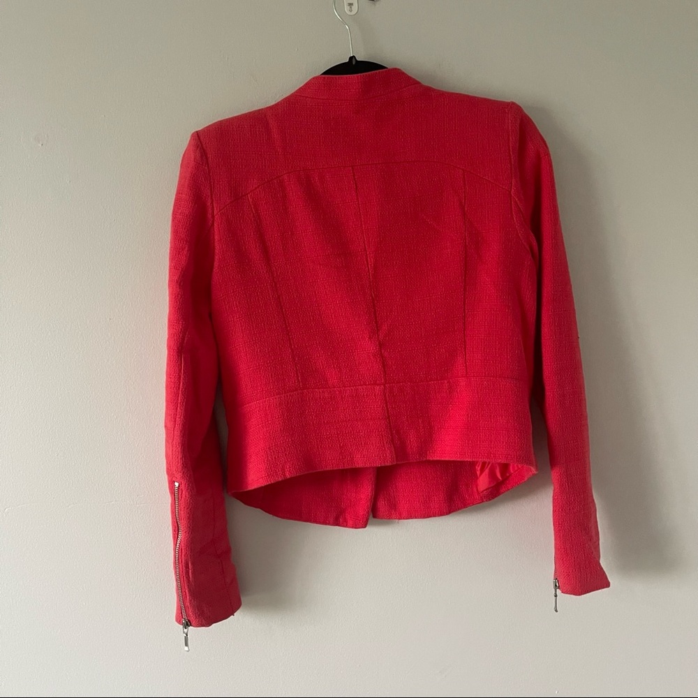 Mossimo side zip blazer style jacket with zipper details - Picture 4 of 4